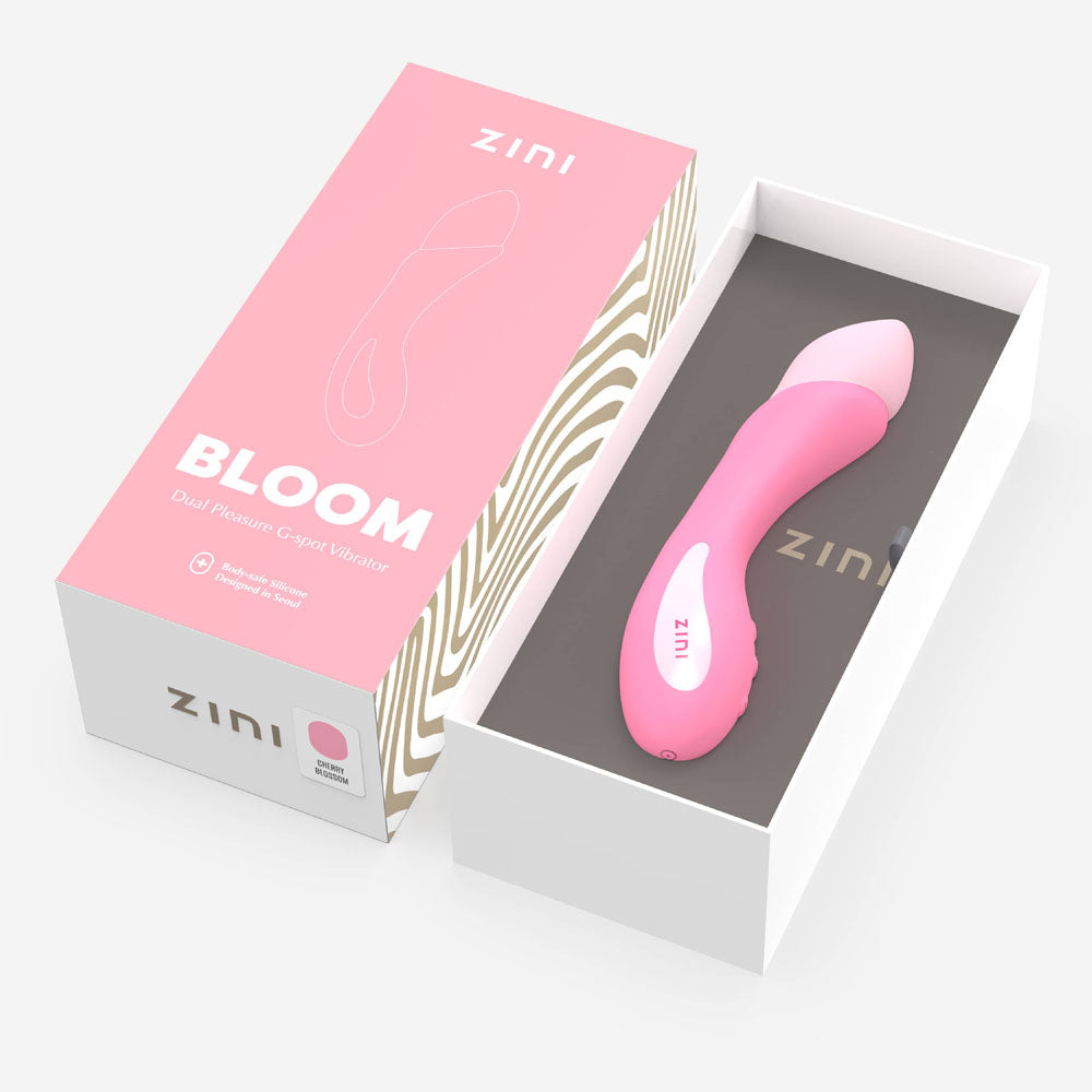 Zini Bloom Cherry Blossom 18.2cm USB Rechargeable Dual Pleasure G-Spot Vibrator