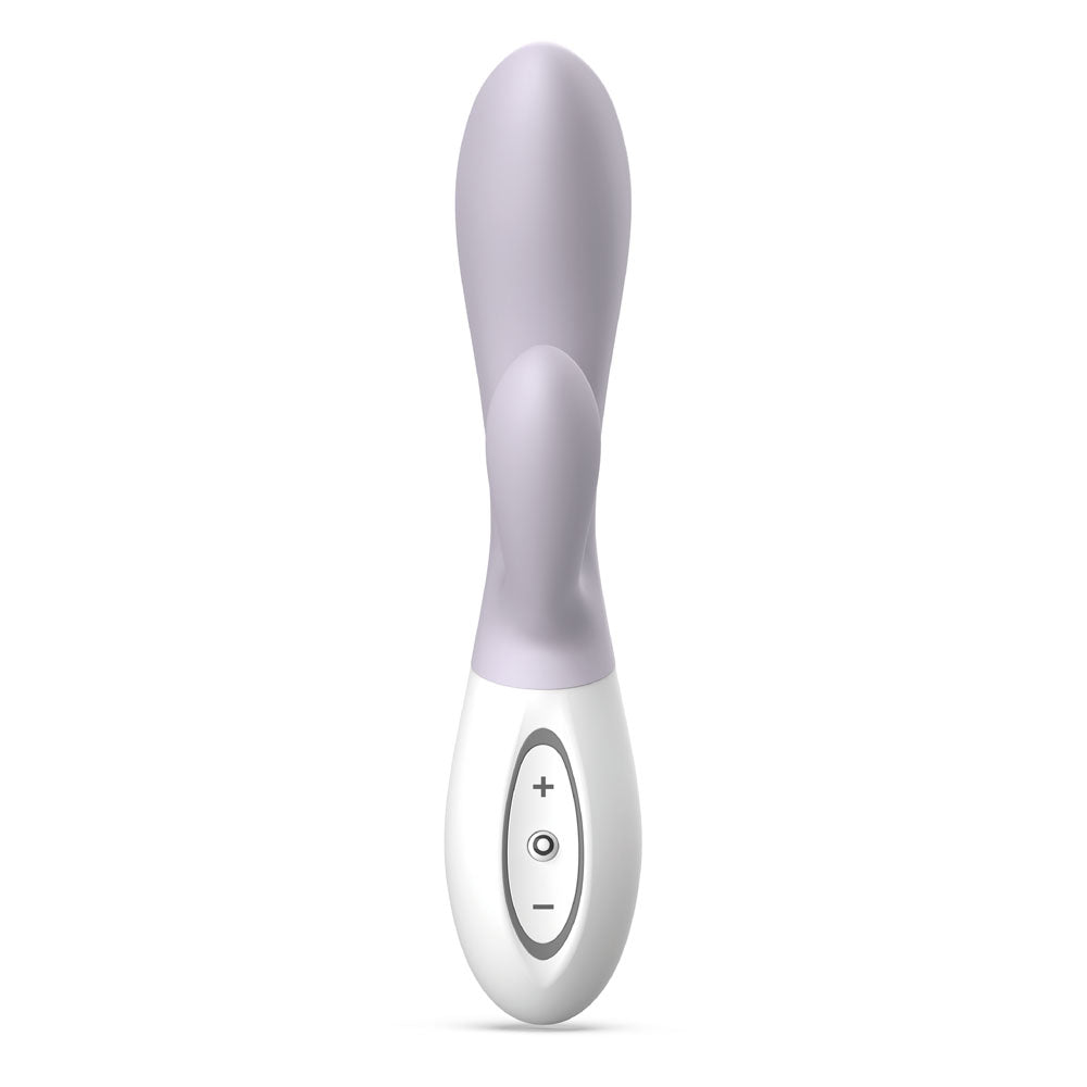 Zini Dew Purple Hydrangea 20cm USB Rechargeable Dual Pleasure Rabbit Vibrator