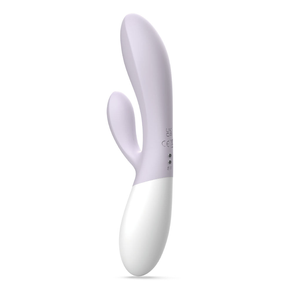 Zini Dew Purple Hydrangea 20cm USB Rechargeable Dual Pleasure Rabbit Vibrator
