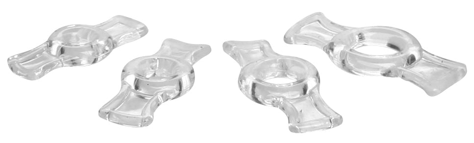 Size Matters Endurance Clear 4 Ring Penis Set
