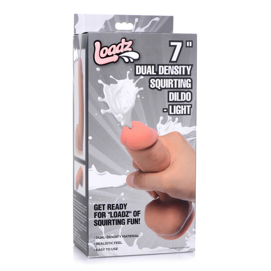 Loadz Squirting Dildo 7" with Reservoir in Balls
