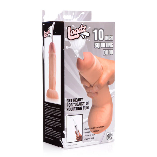 Loadz 10" Squirting Dildo with Syringe