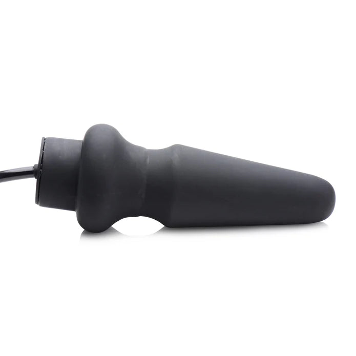 Master Series Ass Pand Large Inflatable Silicone Plug Black