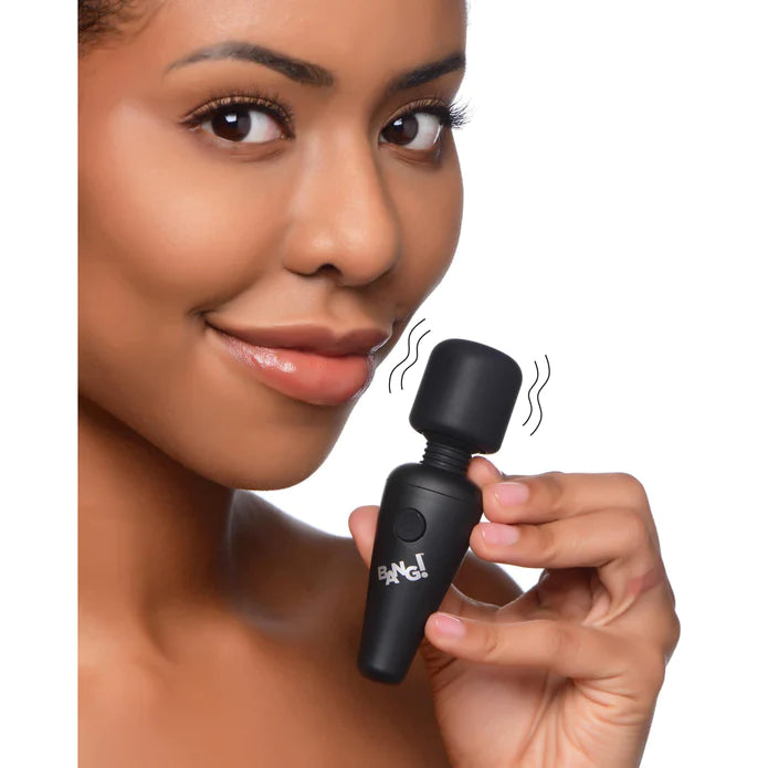 XR Brands | BANG! 10X Vibrating Mini Silicone Wand - Black