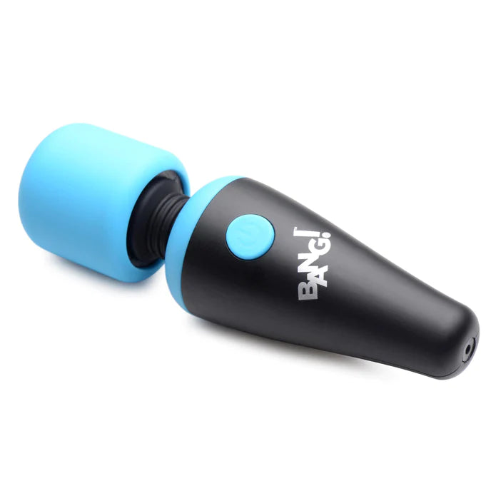 XR Brands | BANG! 10X Vibrating Mini Silicone Wand - Blue