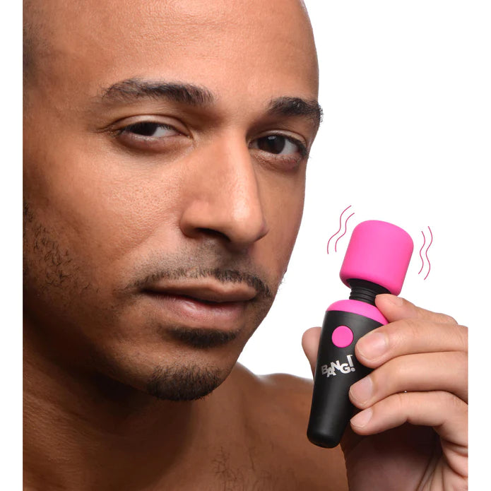 XR Brands | BANG! 10X Vibrating Mini Silicone Wand - Pink