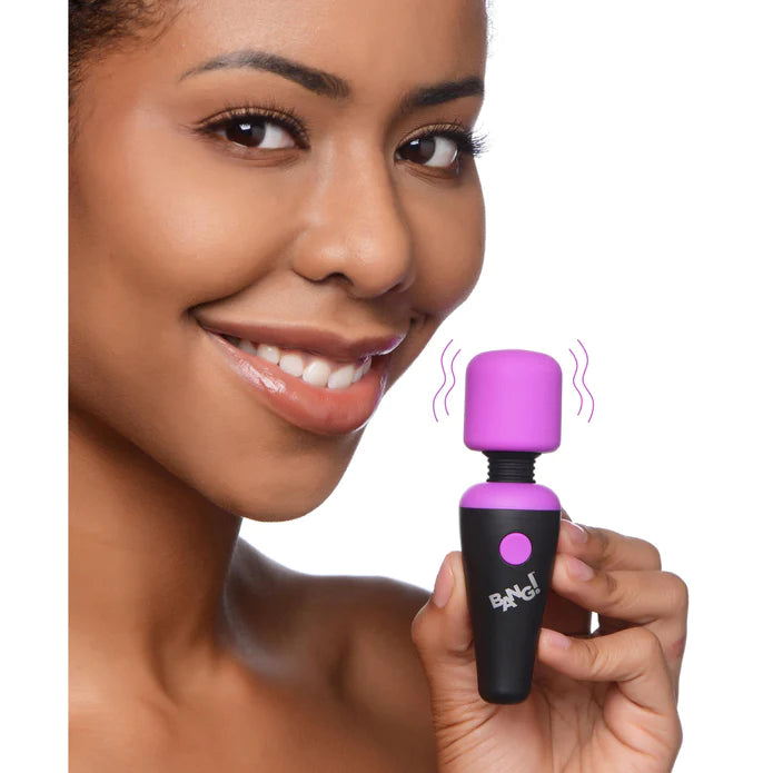 XR Brands | BANG! 10X Vibrating Mini Silicone Wand - Purple