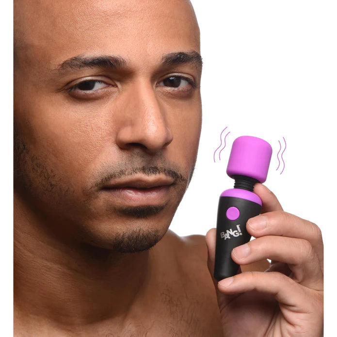 XR Brands | BANG! 10X Vibrating Mini Silicone Wand - Purple