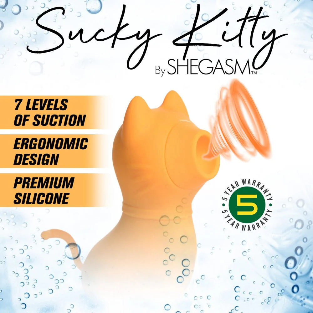 XR Brands | Shegasm Sucky Kitty 7X Clitoral Stimulator Orange