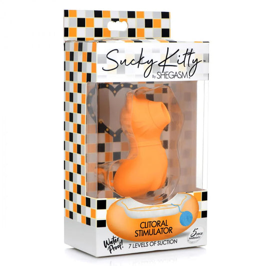 XR Brands | Shegasm Sucky Kitty 7X Clitoral Stimulator Orange