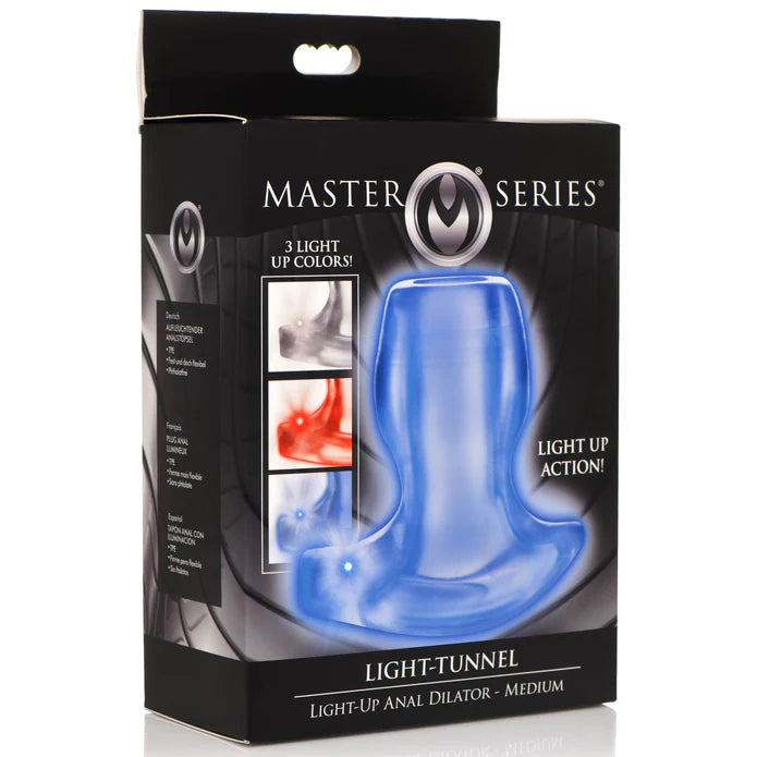 Master Series Light-tunnel Light-Up Anal Dilator - Medium
