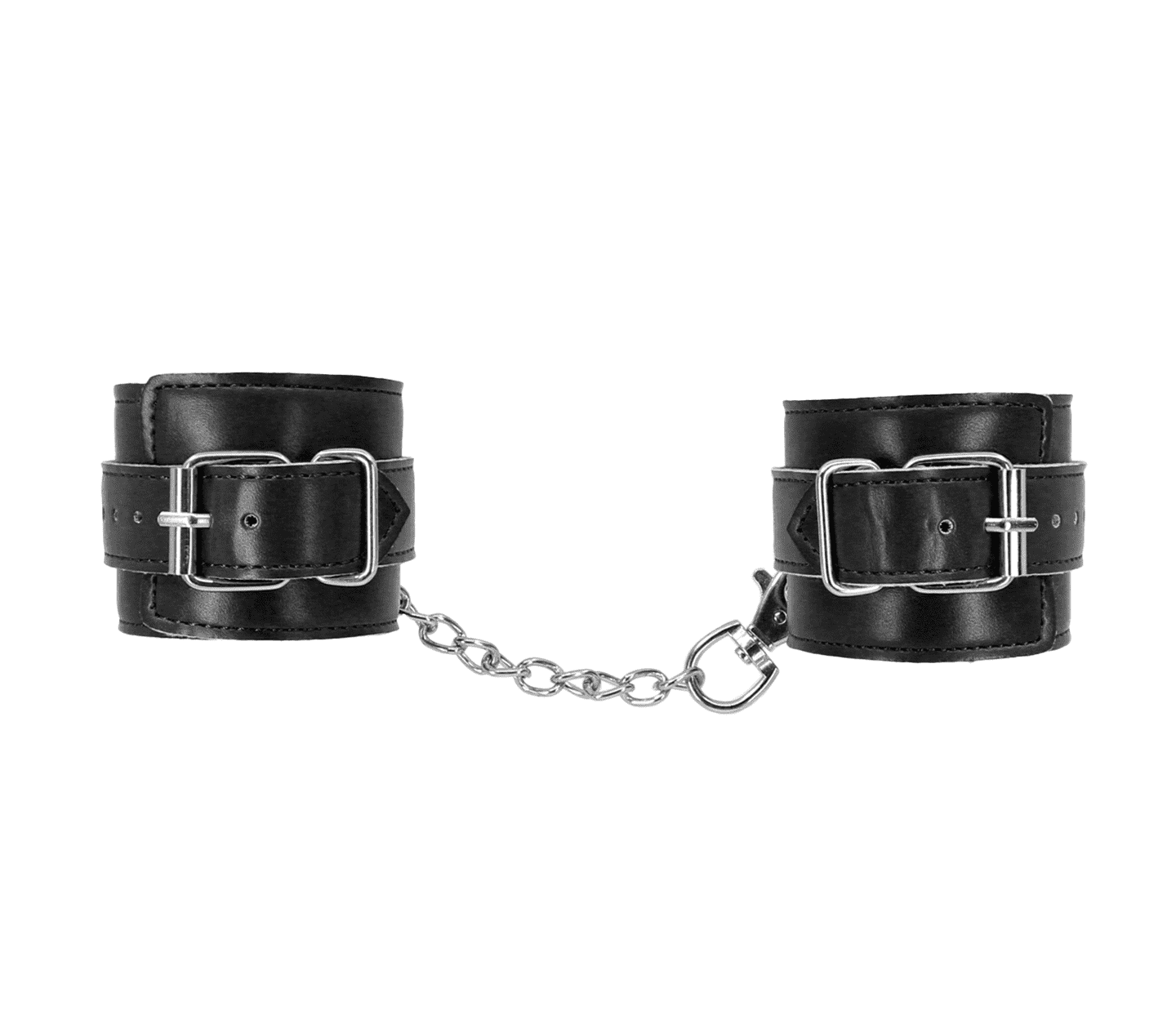 Love In Leather Faux Fur Lined Leatherette Ankle Restraints