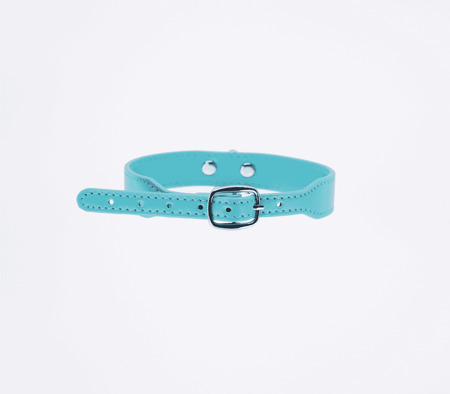 Love In Leather Faux Leather Collar With 1 Centre Dee And 3cm Ring