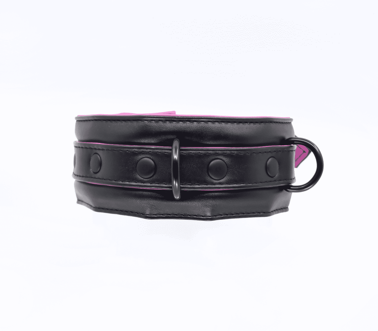 Love In Leather Padded Faux Leather With Hot Pink Lining