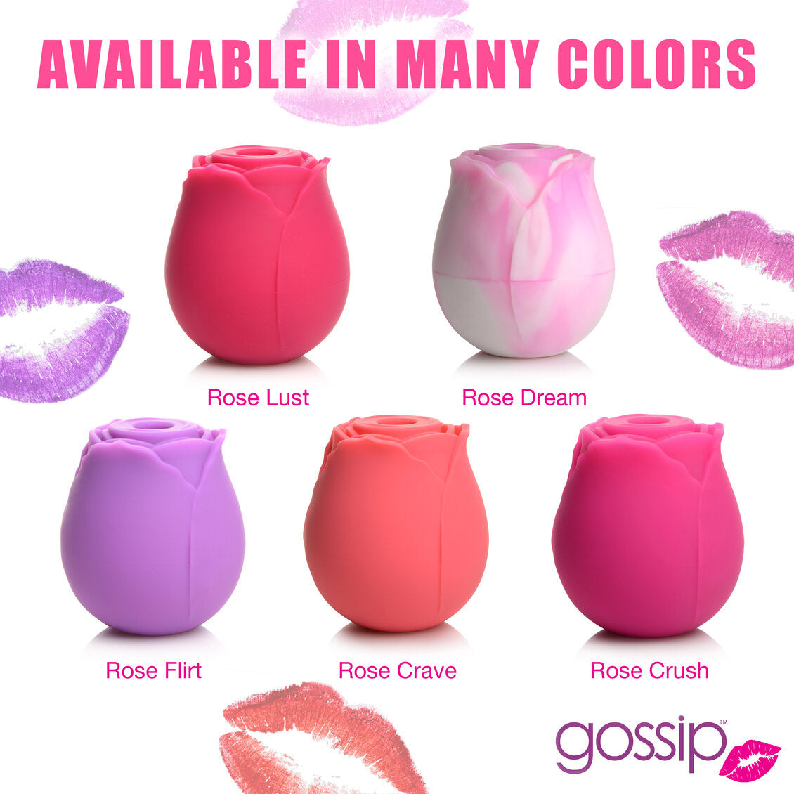 Curve Toys | Gossip Cum Into Bloom Clitoral Vibrator - Rose Crush