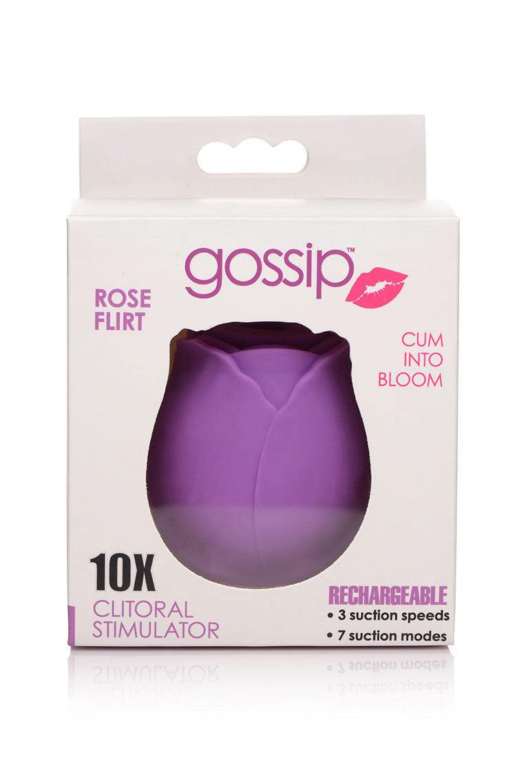 Curve Toys | Gossip Cum Into Bloom Clitoral Vibrator - Rose Flirt