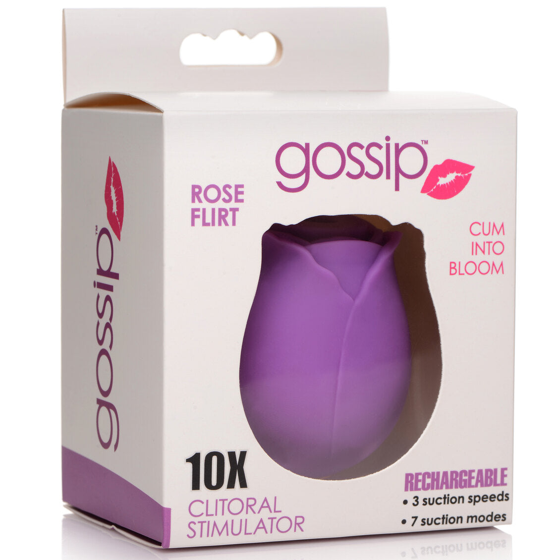 Curve Toys | Gossip Cum Into Bloom Clitoral Vibrator - Rose Flirt