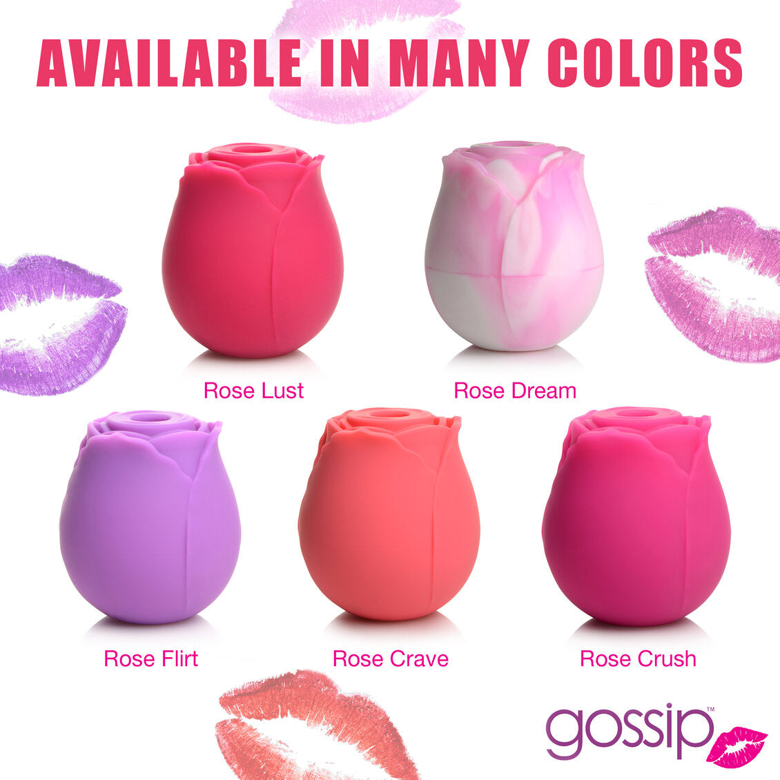Curve Toys | Gossip Cum Into Bloom Clitoral Vibrator - Rose Lust