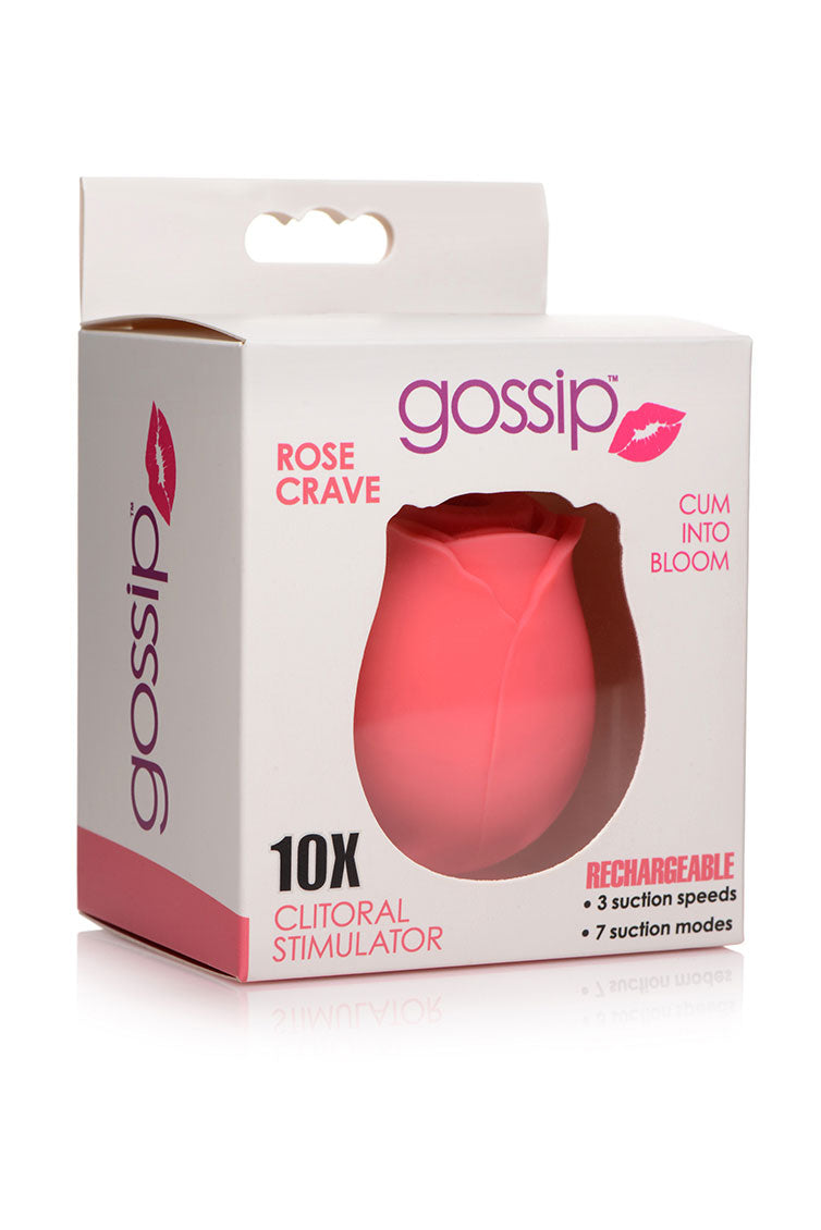 Curve Toys | Gossip Cum Into Bloom Clitoral Vibrator - Rose Crave