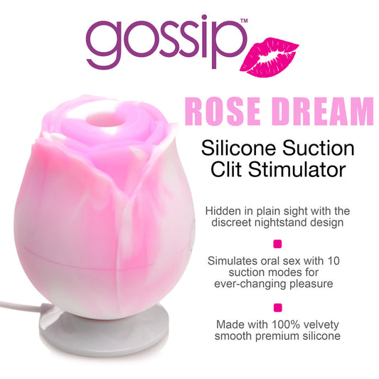 Curve Toys | Gossip Cum Into Bloom Clitoral Vibrator - Rose Dream