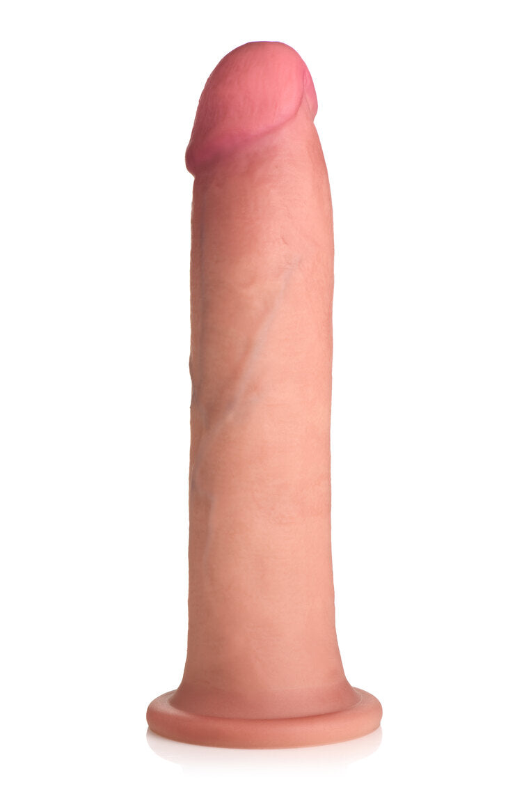 Curve Toys | Jock 8" Dual Density Silicone Dildo Dong - Light