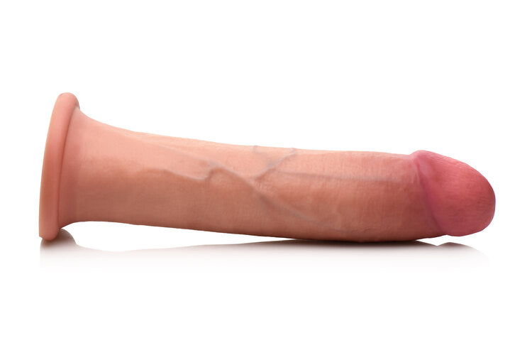 Curve Toys | Jock 8" Dual Density Silicone Dildo Dong - Light