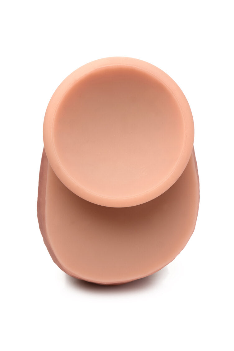 Curve Toys | Jock 6" Dual Density Silicone Dildo With Balls - Light