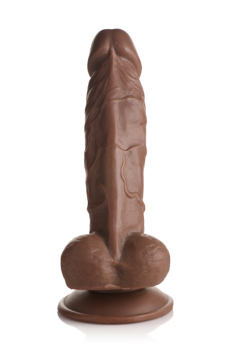 Curve Toys | Fantasy Jock Weightlifting Wesley 7" Dildo with Balls - Dark