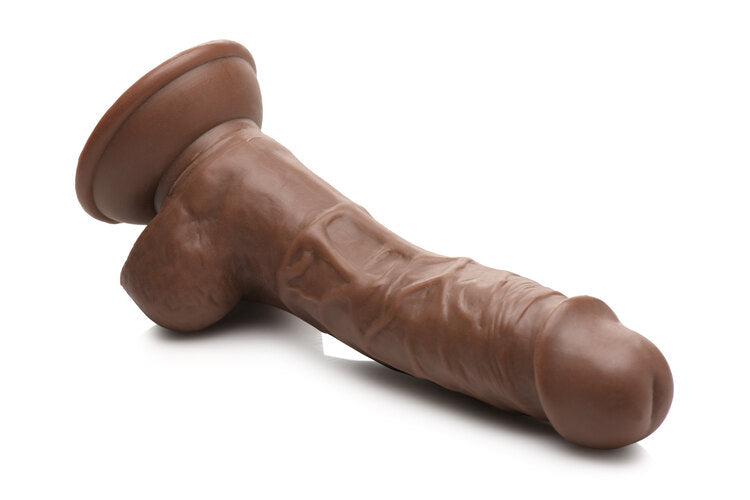 Curve Toys | Fantasy Jock Weightlifting Wesley 7" Dildo with Balls - Dark