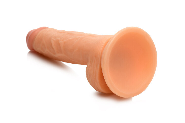 Curve Toys | Fantasy Jock Swimming Simon 7" Dildo with Balls - Light