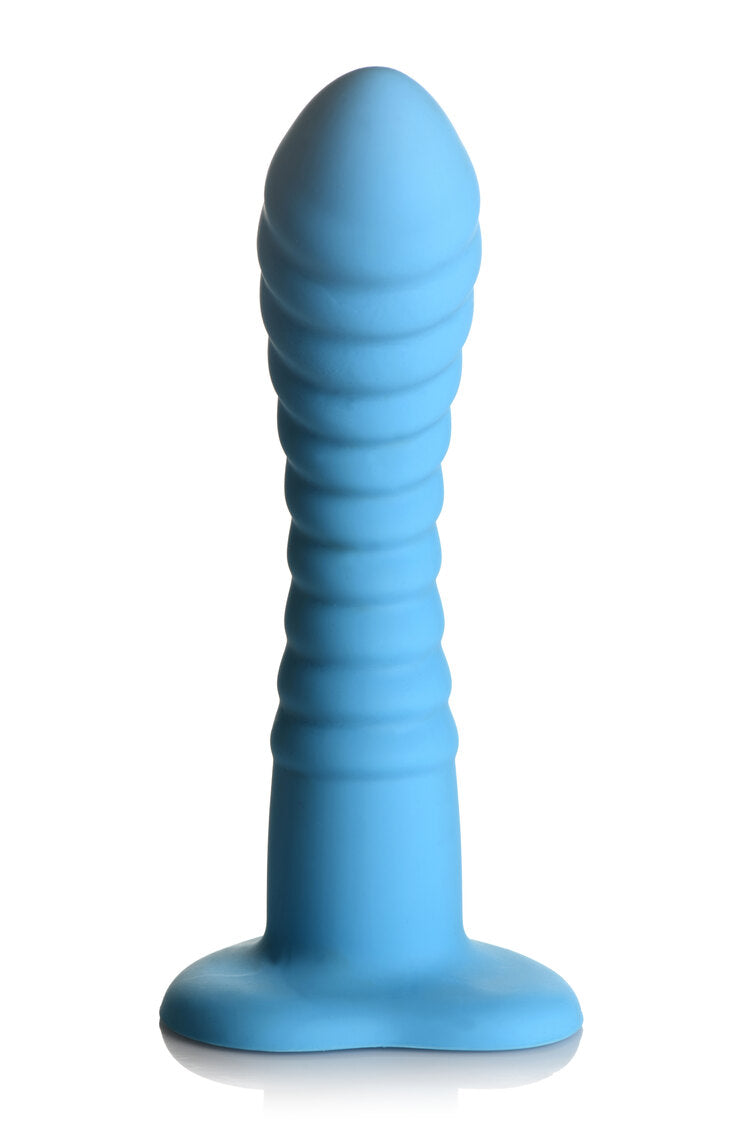 Curve Toys | Simply Sweet 7" Ribbed Silicone Dildo Blue