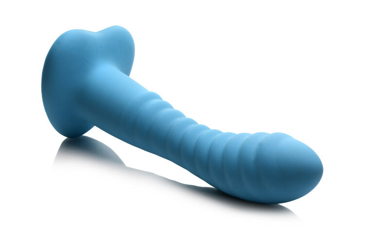 Curve Toys | Simply Sweet 7" Ribbed Silicone Dildo Blue