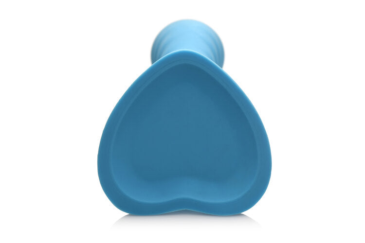 Curve Toys | Simply Sweet 7" Ribbed Silicone Dildo Blue