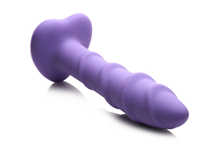 Curve Toys | Simply Sweet 7" Swirl Silicone Dildo Purple