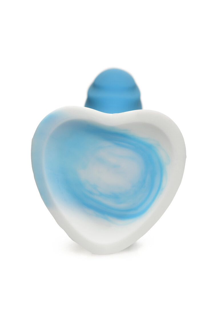 Curve Toys | Simply Sweet 7" Ripple Silicone Dildo Blue White