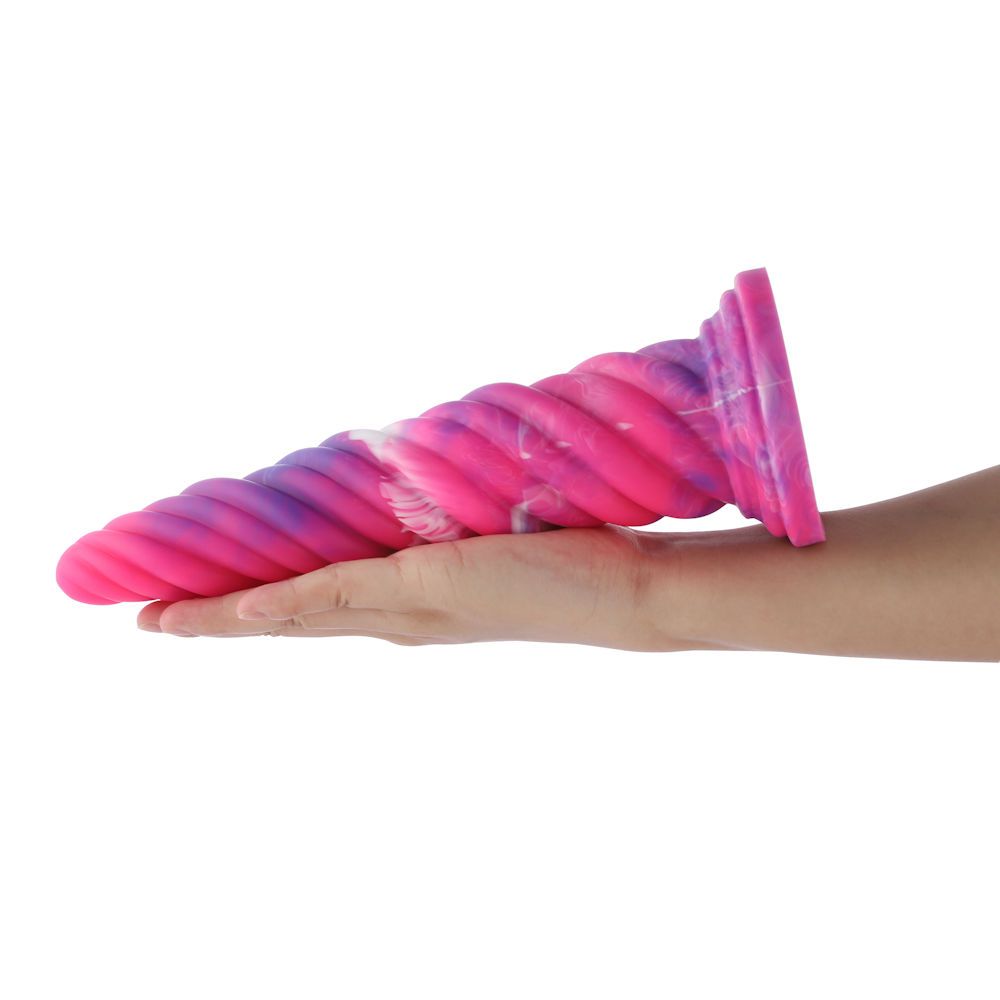 HiSmith - 10.12" Anal Screw Silicone Dildo