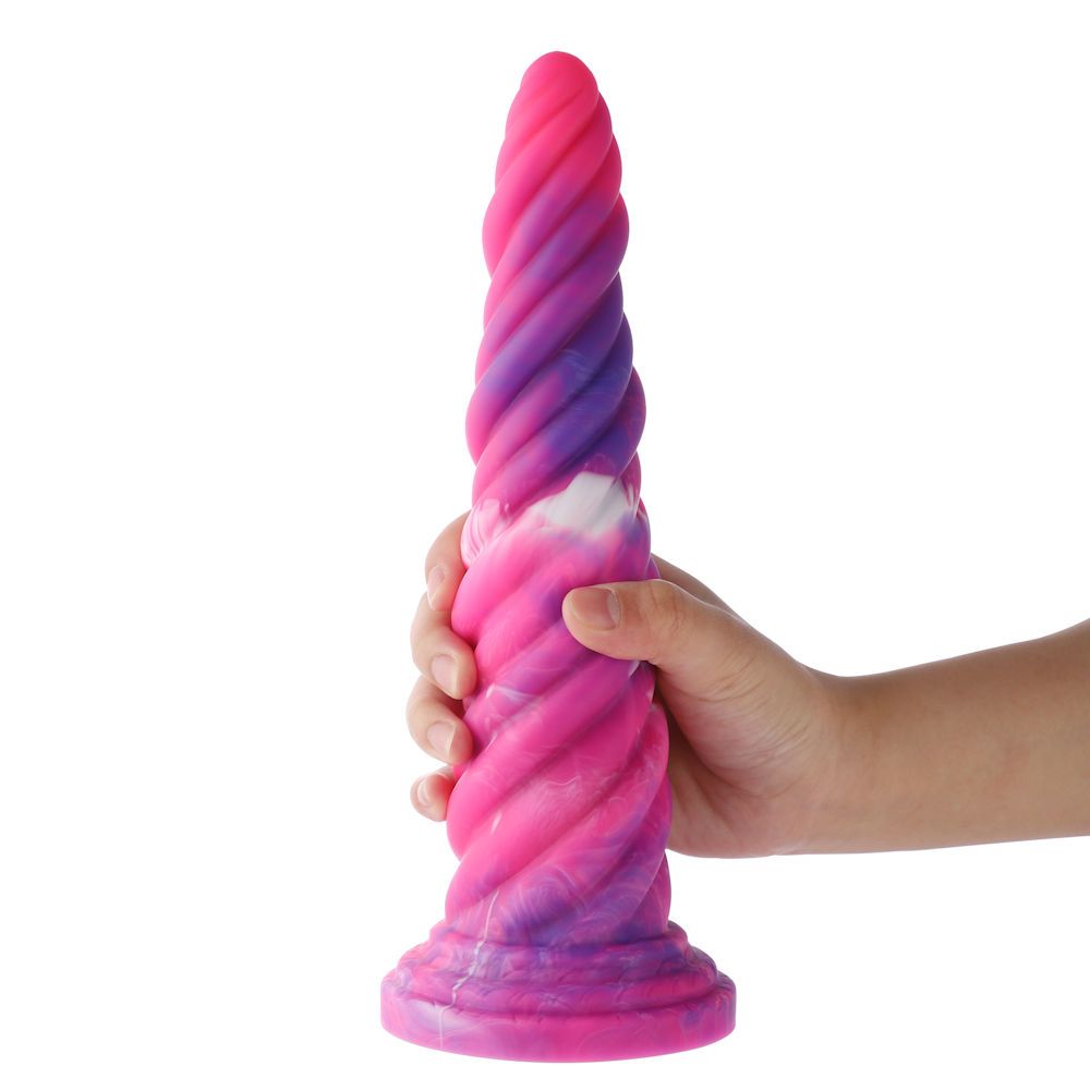HiSmith - 10.12" Anal Screw Silicone Dildo