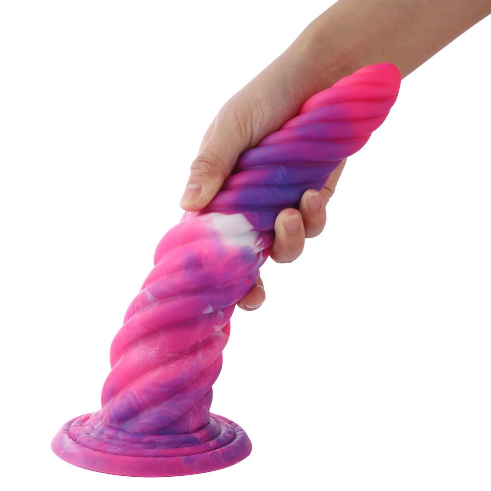 HiSmith - 10.12" Anal Screw Silicone Dildo
