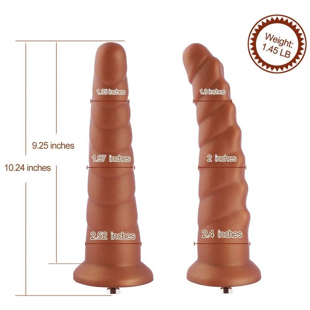 HiSmith 10.24" Gold Huge Arthropod Silicone Dildo (KlicLok)