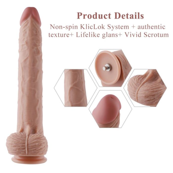 HiSmith - 11.8" Silicone Dildo (KlicLok)
