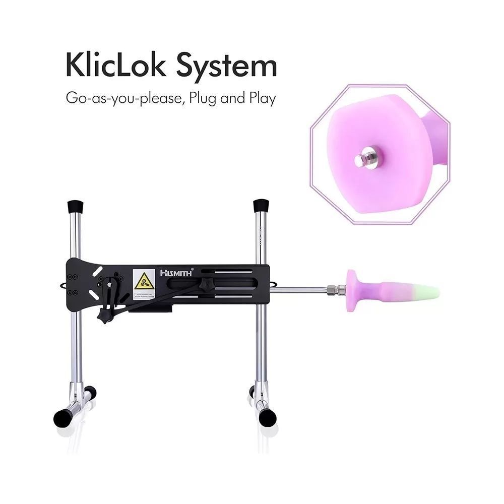 HiSmith - 7.4" Glow in the Dark Silicone Anal Dildo (KlicLok)