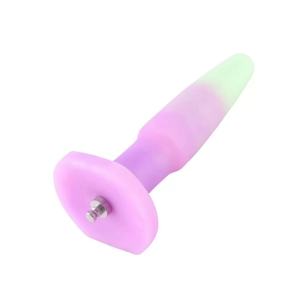 HiSmith - 7.4" Glow in the Dark Silicone Anal Dildo (KlicLok)