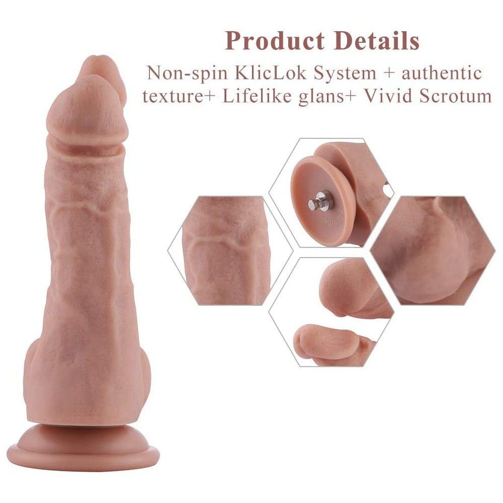 HiSmith 7" Silicone Double Penetrator Dildo (KlicLok)
