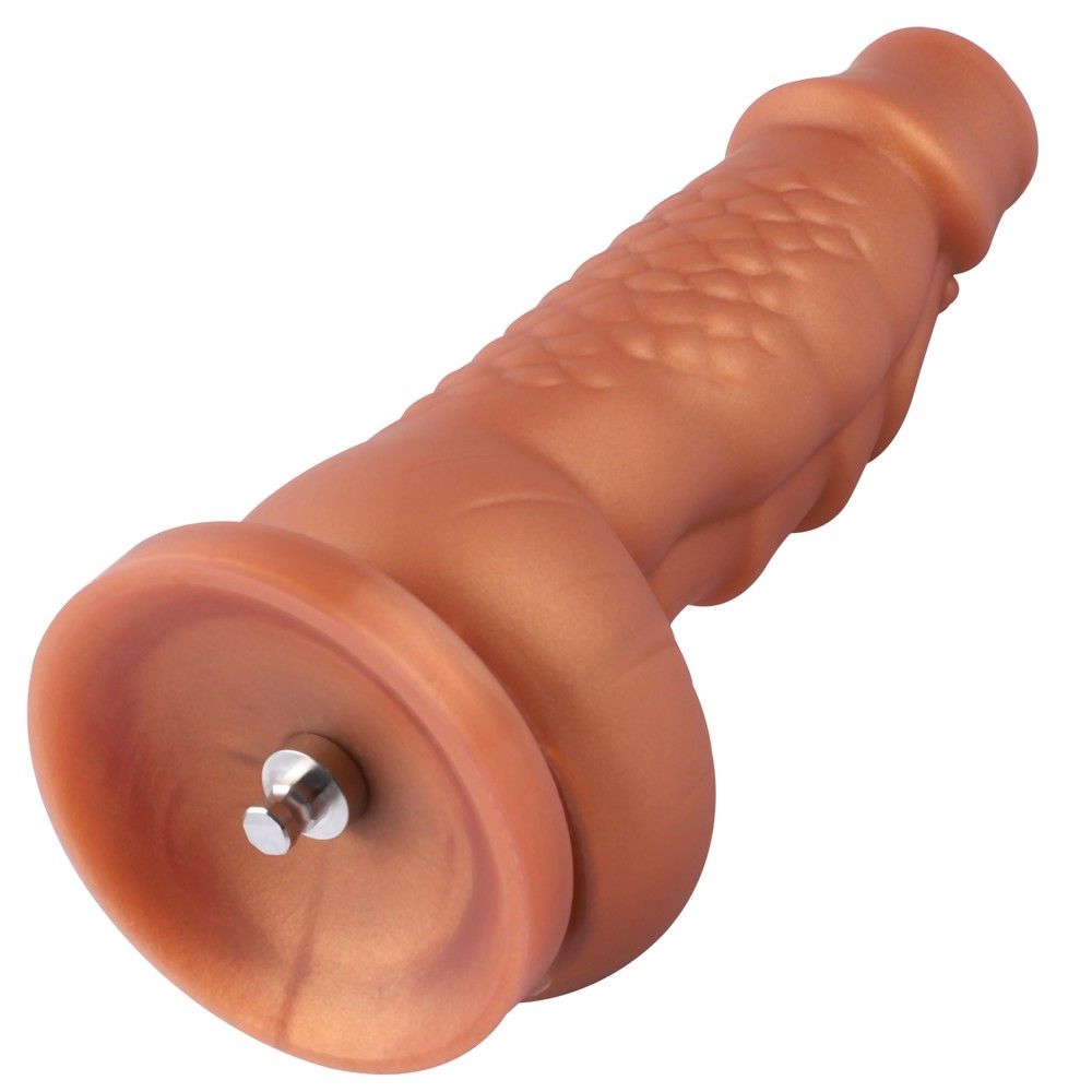 HiSmith - 8.1" Golden Squamule Silicone Dildo (KlicLok)