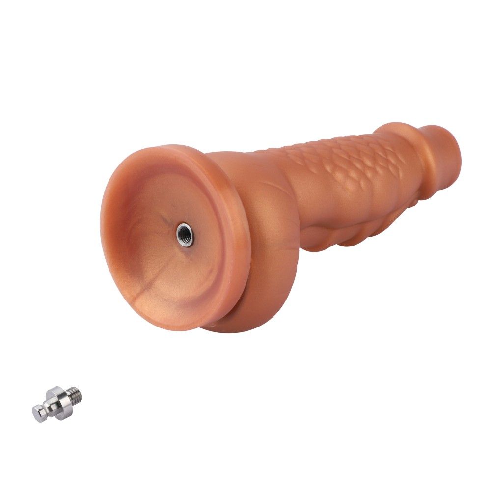HiSmith - 8.1" Golden Squamule Silicone Dildo (KlicLok)