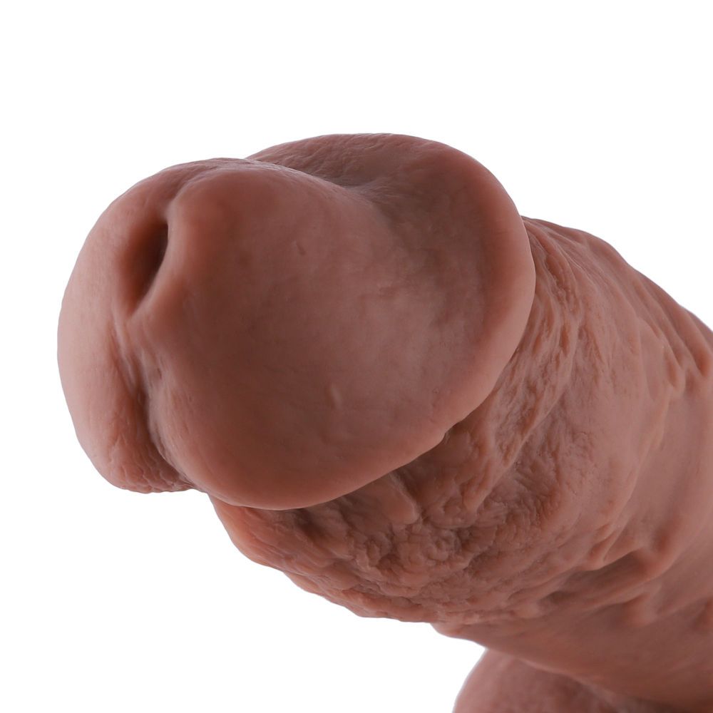 HiSmith 9" Extreme Coffee Penis Silicone Dildo (KlicLok)