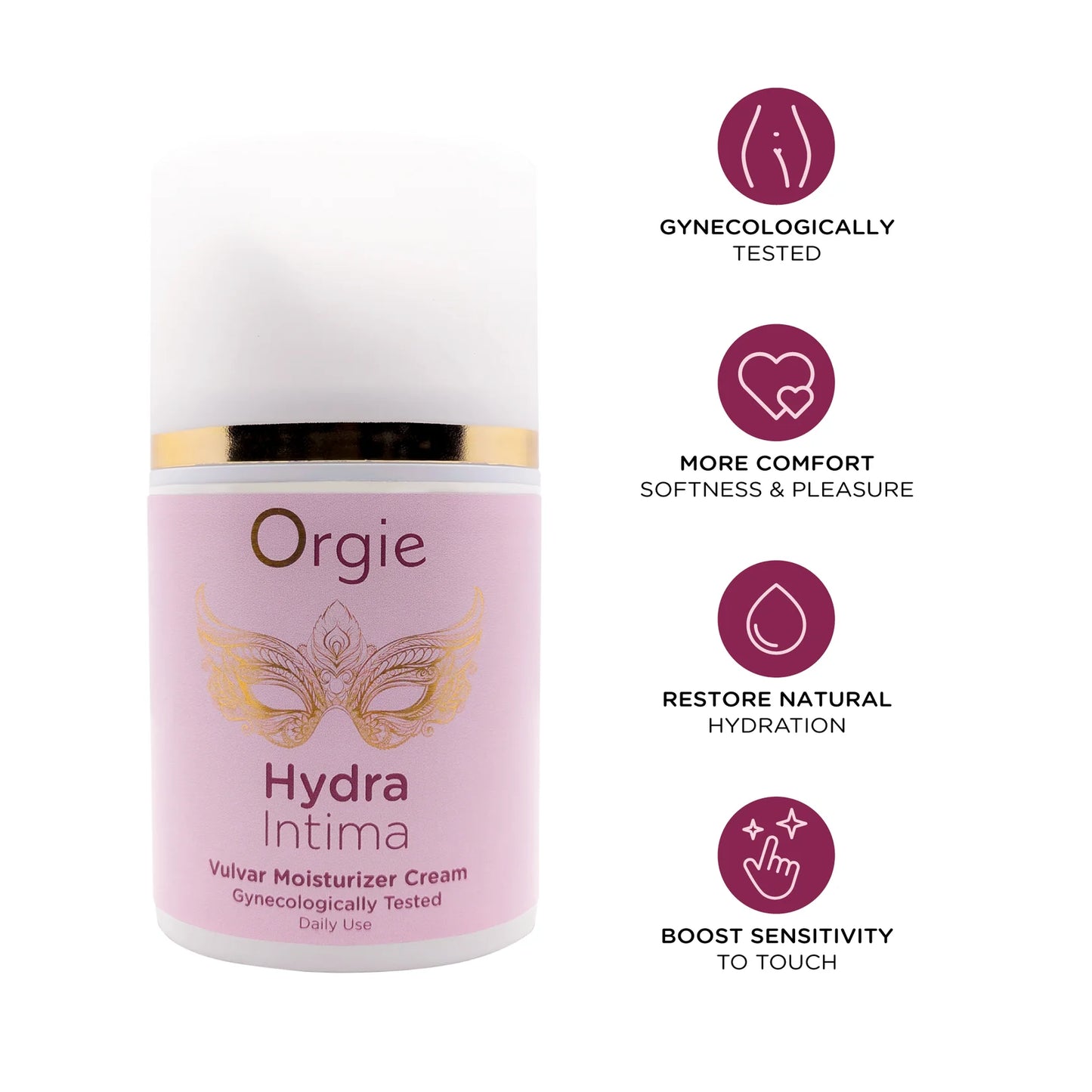 Orgie Hydra Intima Daily Vulvar Moisturizer Moisturiser Cream 50ml