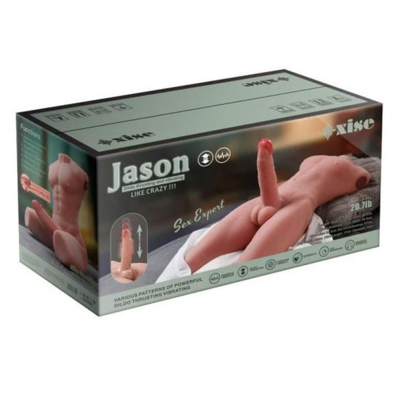 Daytona Dolls Jason 8kg USB Auto Thrusting 17cm Cock and Ass Male Torso Masturbator