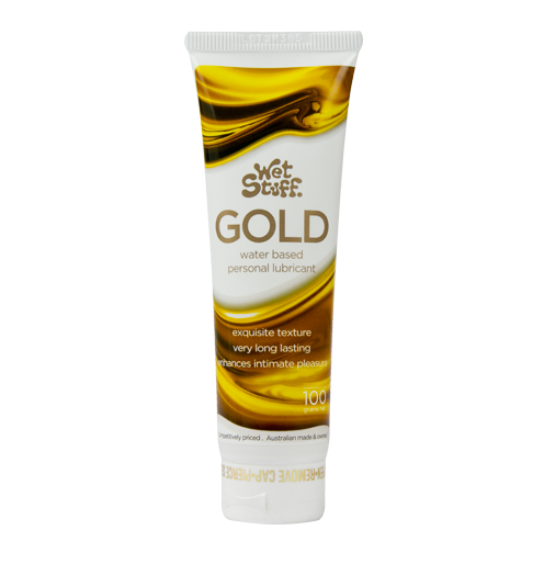 Wet Stuff Gold Water Based Personal Edible Lube Lubricant Tube 100g
