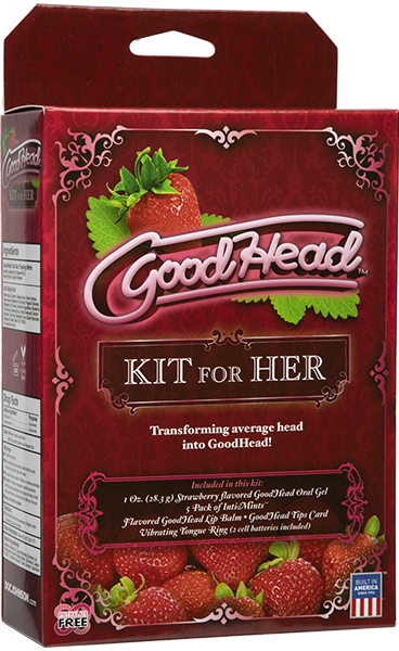 Doc Johnson GoodHead Kit For Her Strawberry